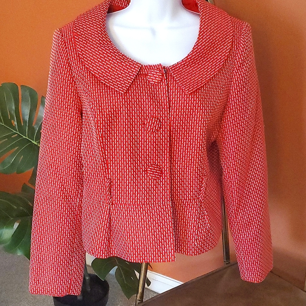 Giorgio Sant'Angelo Red & White Blazer